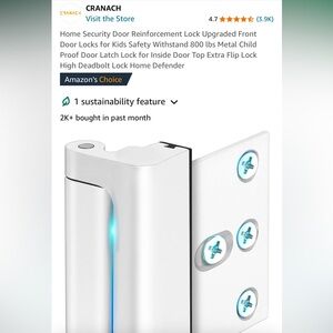 Interior Door Locks Home Security Child Proof - set of 3